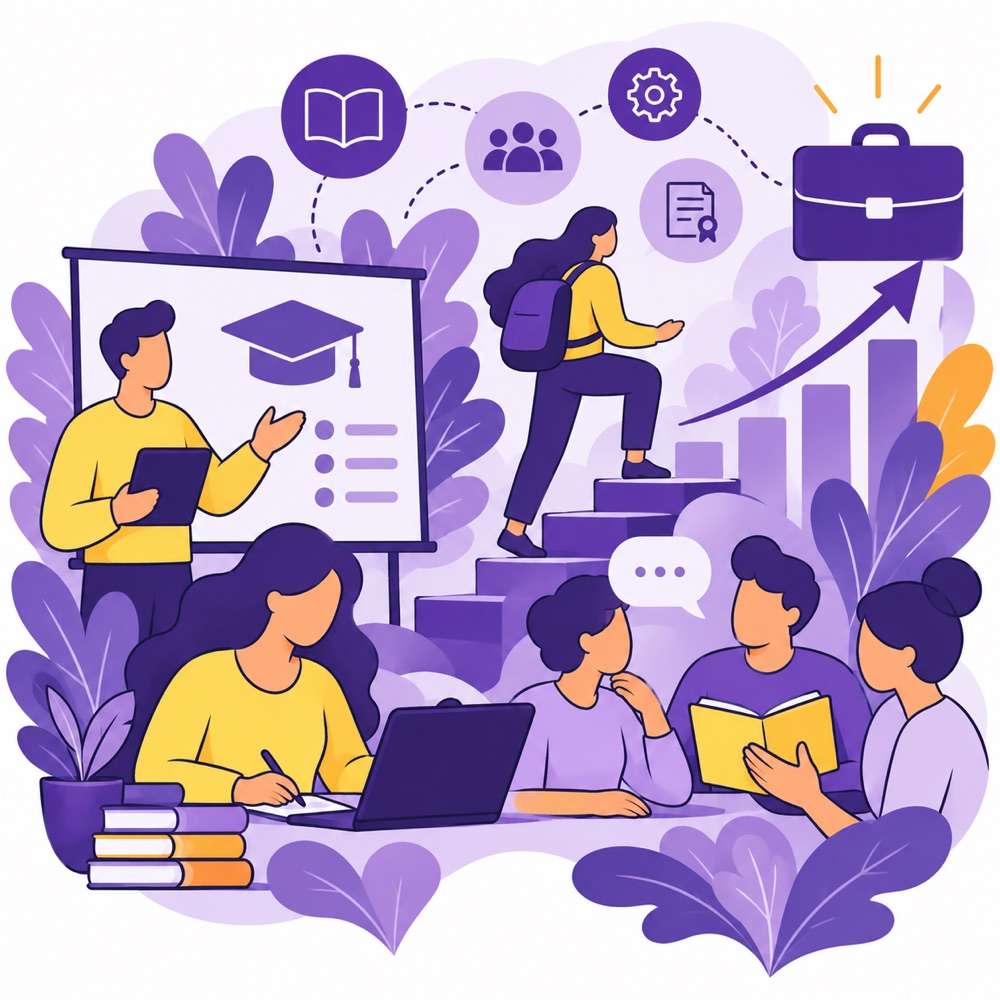 Illustration of educational and workforce development